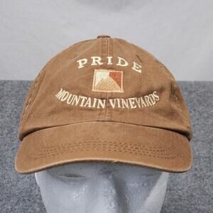 Pride Mountain Vineyards Cap Brown Hat‎ Napa Sonoma Valley Winery Wine Vino